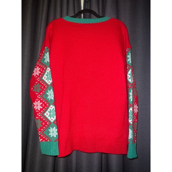 Ugly Christmas Sweater Xmas Size XL Llama - Picture 3 of 3